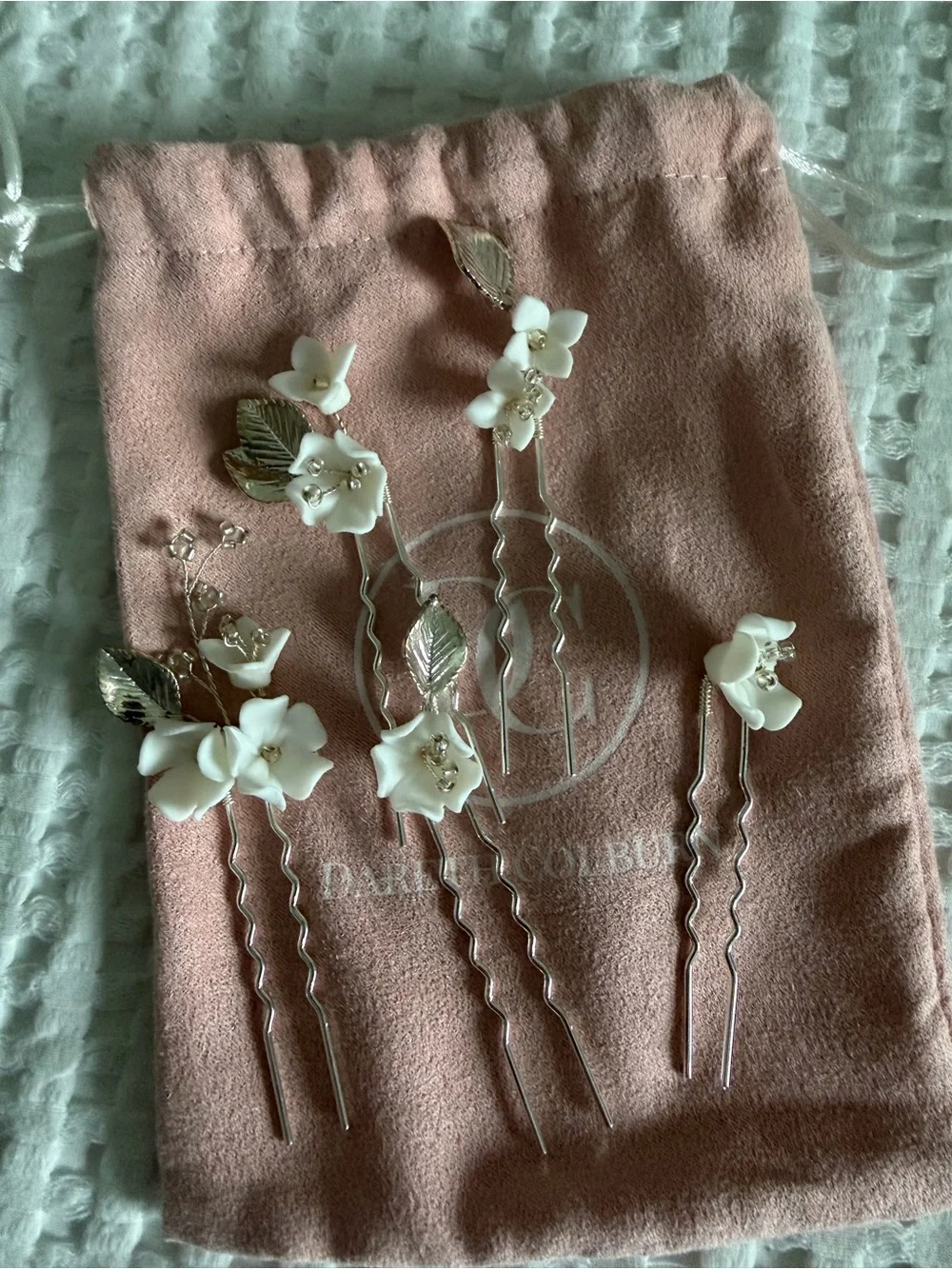 Dareth Colburn Floral Bridal Sara Hairpins
